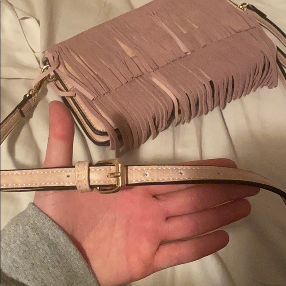 Fringe mauve/pink purse - Picture 7 of 8
